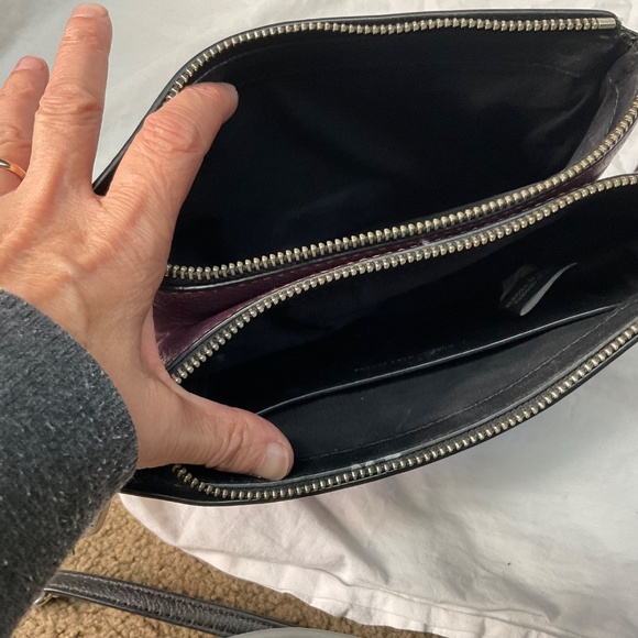 Marc by Marc Jacobs Leather Ligero Double Percy Crossbody in Burgundy - Picture 9 of 13